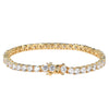 Tennis Chain Copper Zircon Single Row Hip Hop Bracelet