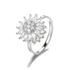 Sunflower Rotation Ring for Anxiety Relief